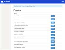 Tablet Screenshot of ncferries.com